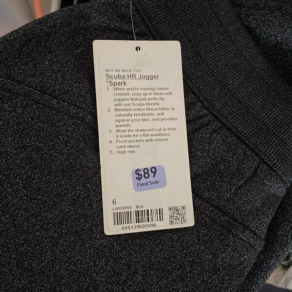 Brand new scuba hr jogger sparkle size 6
